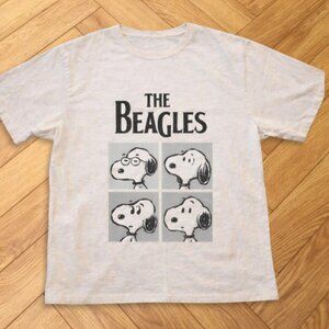 White - The Beagles Snoopy Cartoon Graphic Tee